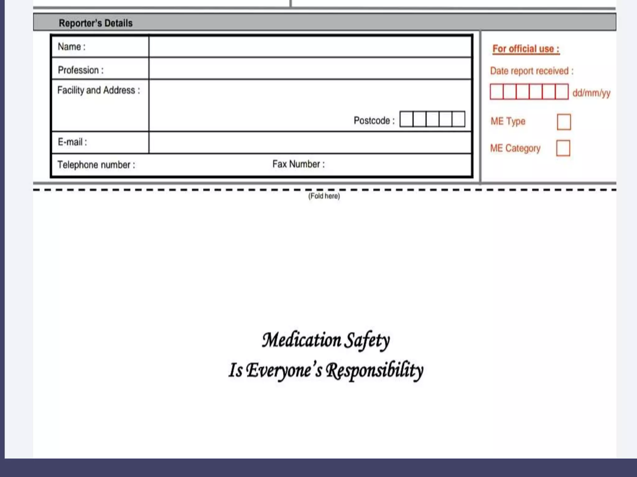 Medication error reporting pptx