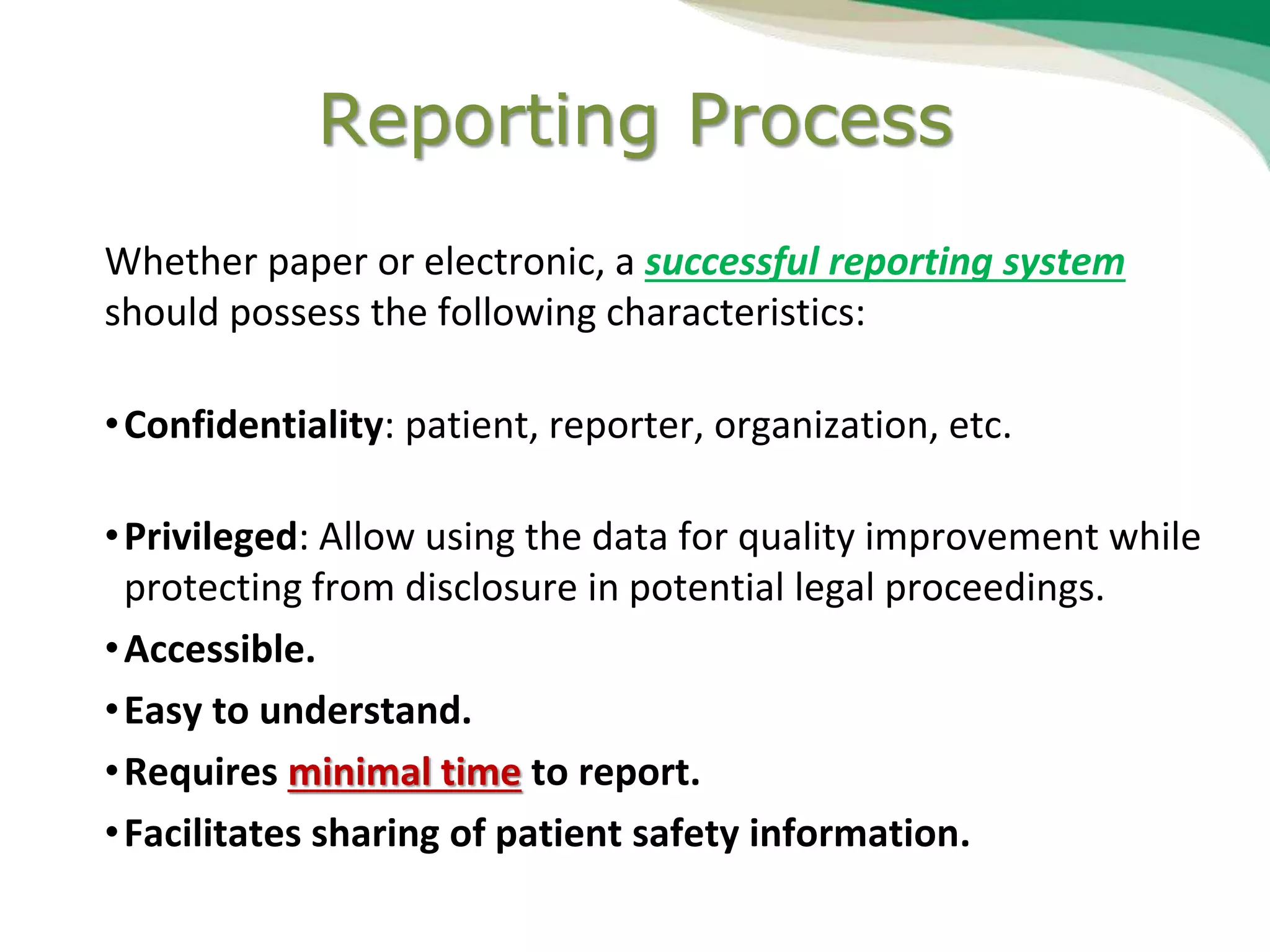 Medication error reporting system ppt