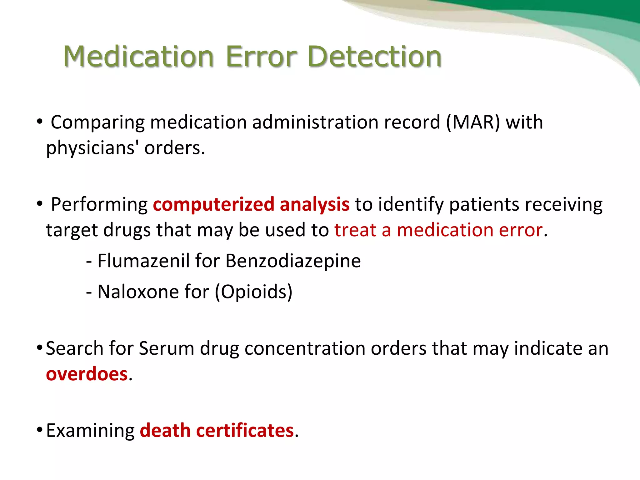 Medication error reporting system ppt