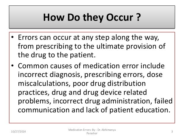 Medication Errors In Hospitals Bioethical Issues