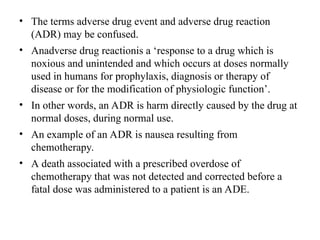 Adr Examples In Pharmacy Presentation on medication errors in clinicalpharmacy.ppt