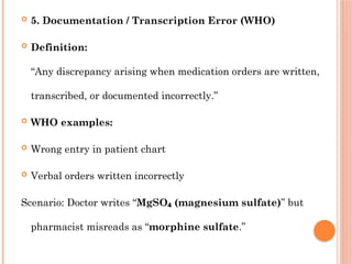 Medication Errors -4th Pharm-D, Clinical Pharmacy, Pharmacy Practice | PPTX