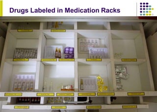 Drugs Labeled in Medication Racks
 