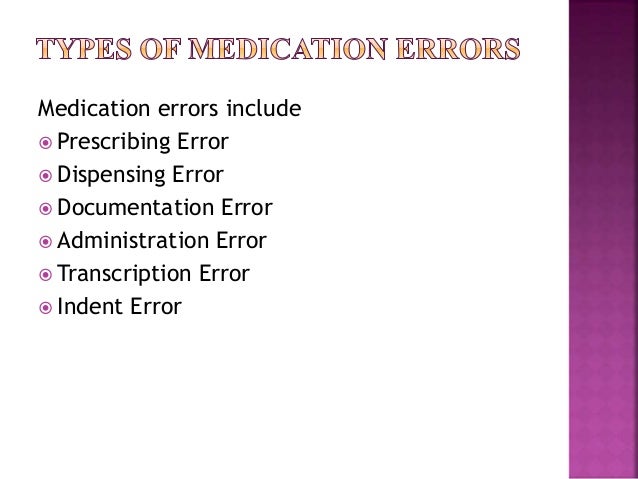 Medication Errors Ppt