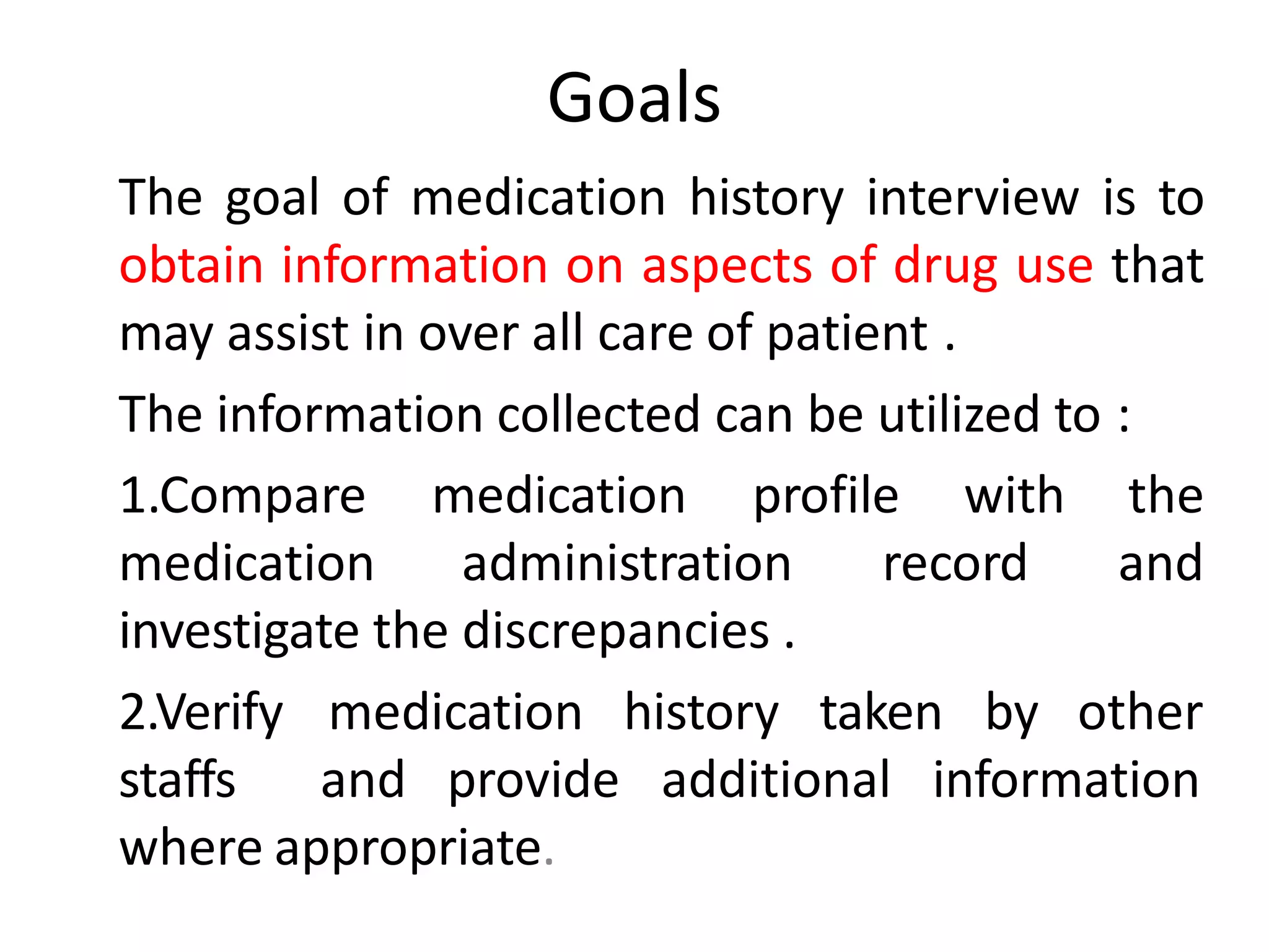 medication-history-interview-ppt
