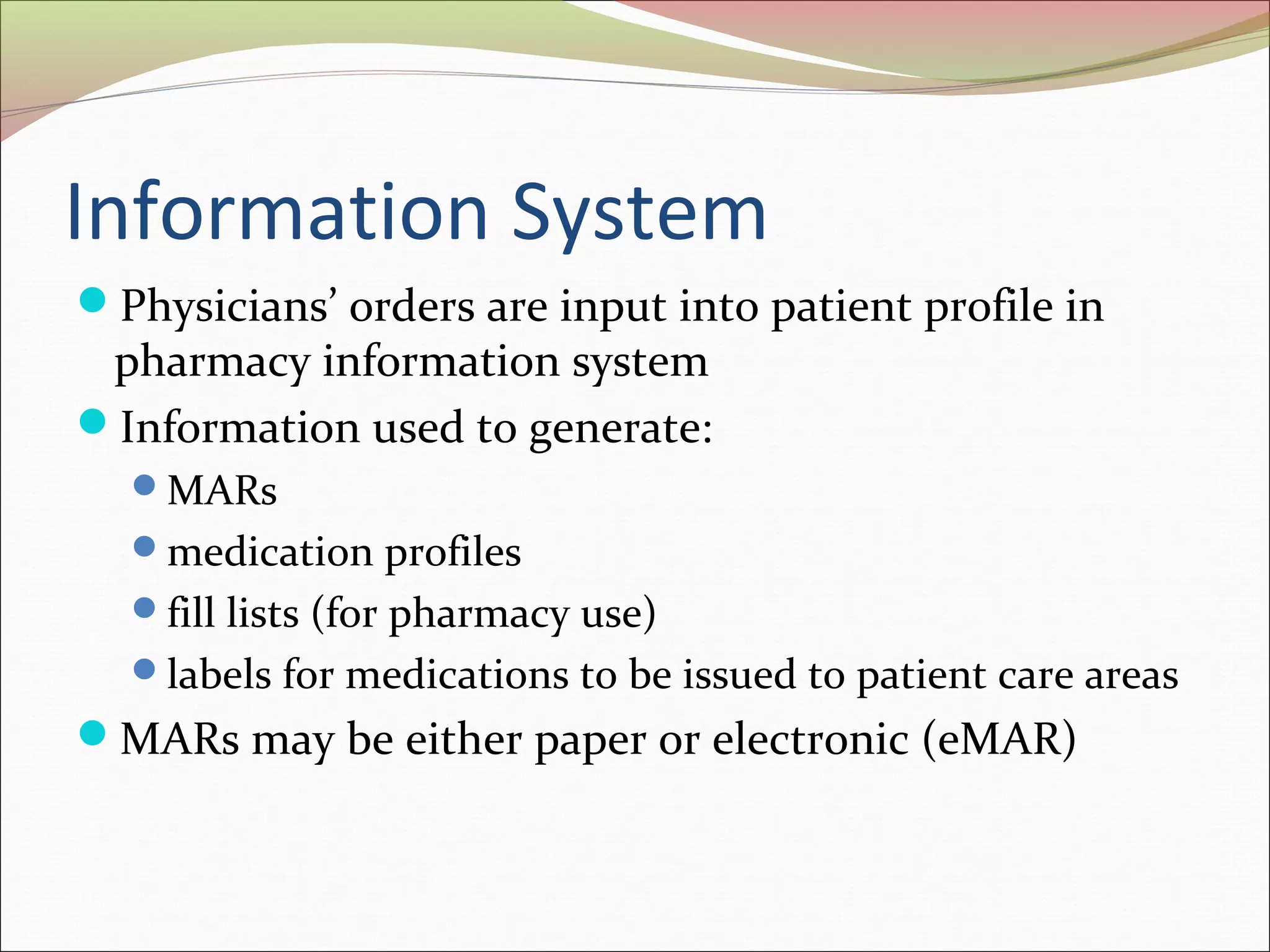 Medication order entry | PPT