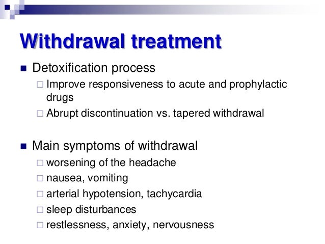 Detox Headache Treatment medication overuse headache Detox Headache Treatment medication overuse headache