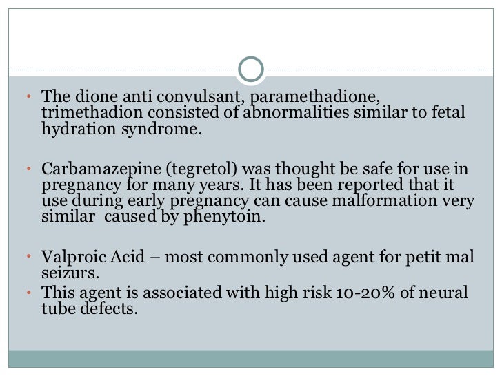 Effects of tegretol on unborn baby