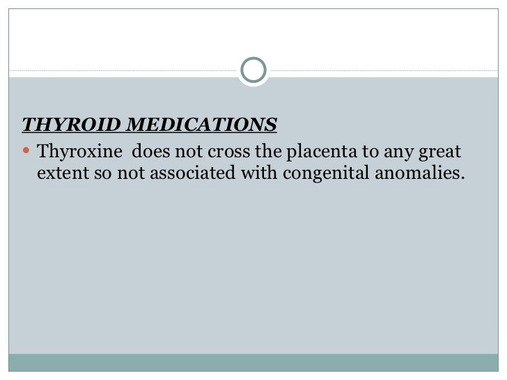 Medications during pregnancy