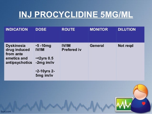 Procyclidine Indication