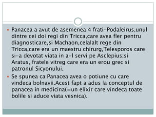 Un alt episod care i se atribuie era cel al uciderii ciclopilor: fiul lui Apollo, Asclepios, iniţiat de centaurul Chiron în tainele medicinei, nu s-a mai mulţumit să vindece, ci a început să-i învie pe cei morţi. Acest fapt a atras asupra sa mânia lui Zeus, care l-a omorât cu trăsnetul său.