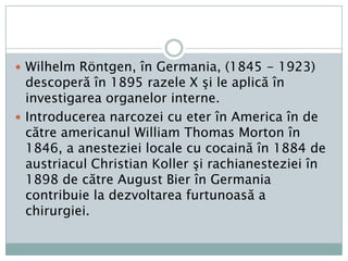 Instituţiile unde se practică medicinaMedicina se exercită în cabinete de consultaţii, dispensare, policlinici, spitale şi sanatorii. Cercetarea ştiinţifică în domeniul medicinei are loc în clinici şi laboratoare universitare şi în institute de cercetare.Organizarea sanitară şi a asistenţei medicale a populaţieiAceasta este o activitate de interes public şi cade în sarcina organelor de stat (Ministerul Sănătăţii) în colaborare cu asociaţiile profesionale (Colegiul Medicilor).