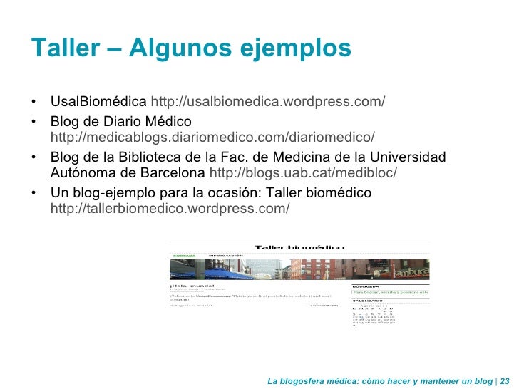 La Blogosfera Medica Como Hacer Y Mantener Un Blog Natalia Arroyo La Blogosfera Medica Como Hacer Y Mantener Un Blog Natalia Arroyo
