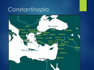 Constantinopla
Mar mediterráneo
Mar negro
 