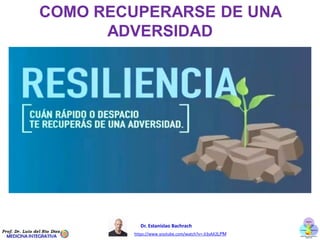 https://www.youtube.com/watch?v=-JI3sAX2LPM
Dr. Estanislao Bachrach
¿COMO RECUPERARSE DE UNA
ADVERSIDAD?
 