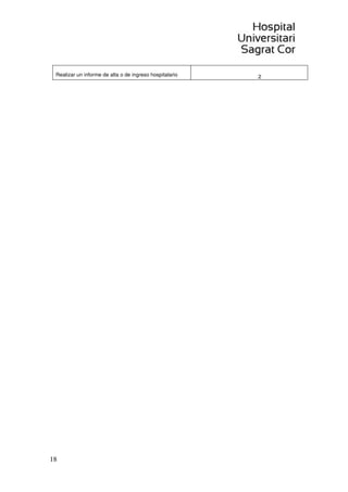 18
Realizar un informe de alta o de ingreso hospitalario 2
 