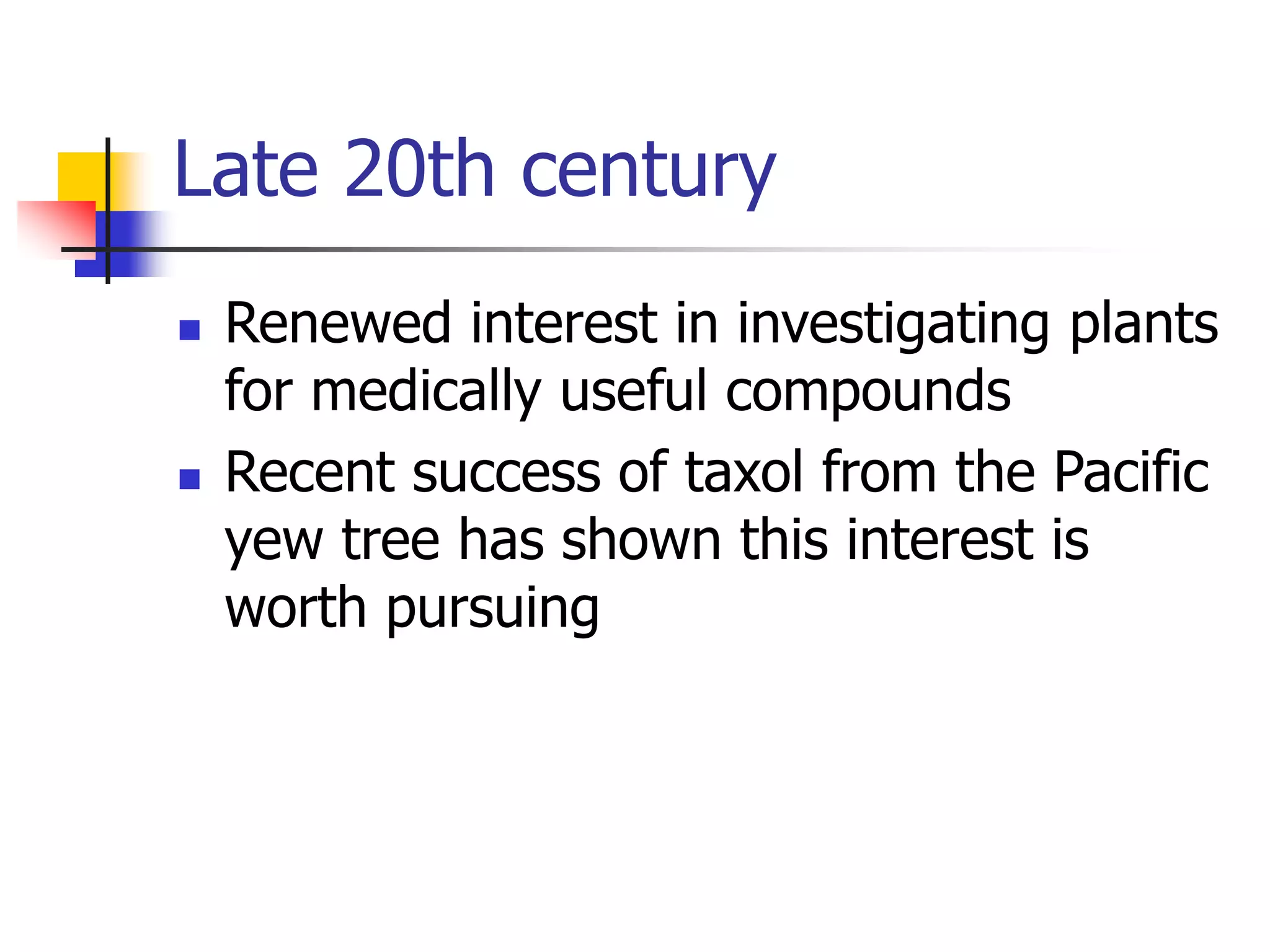 HISTORY SCOPE AND IMPORTANCE OF MEDICINAL PLANTS PPT visual data 4