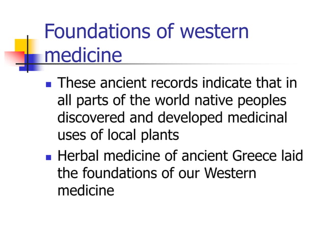 HISTORY SCOPE AND IMPORTANCE OF MEDICINAL PLANTS PPT intelligence overview