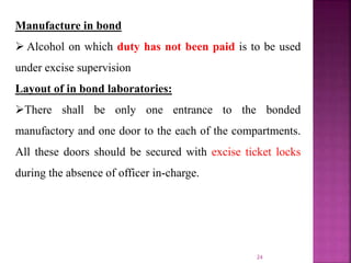 Excise Lock Medicinal and toilet preparation (excise duties) | PPTX