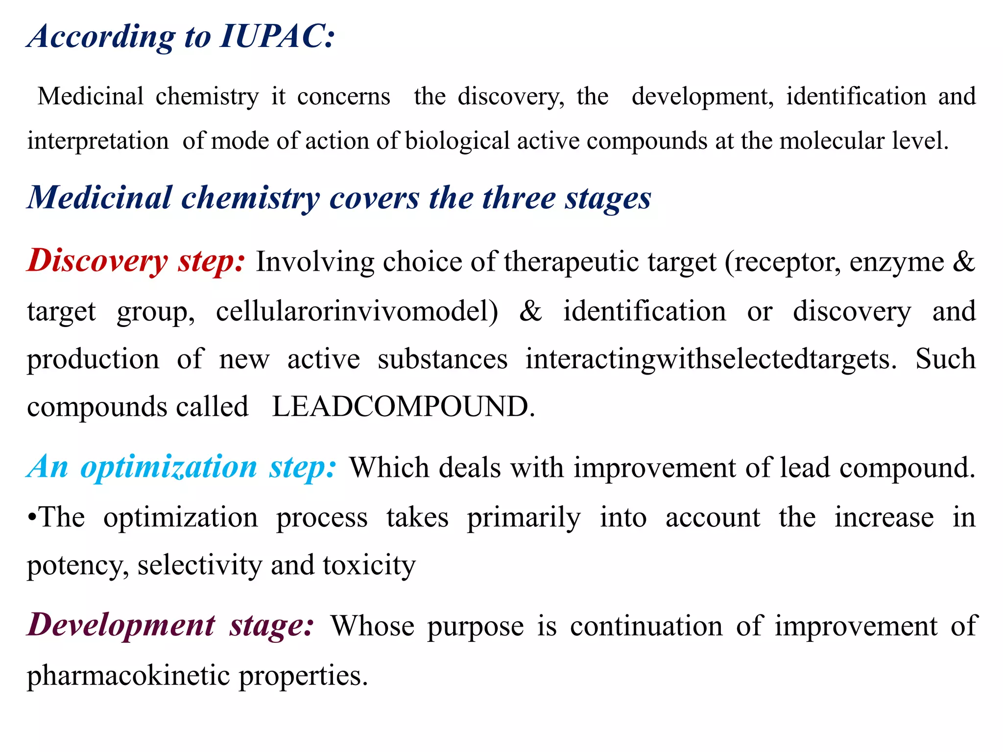 Medicinal chemistry | PPTX