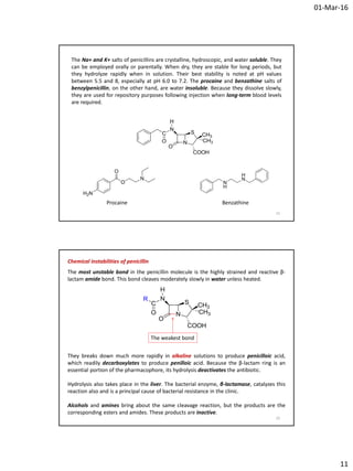 Medicinal chemistry iii_penicillins_part_1 | PDF