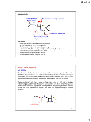 Medicinal chemistry iii_penicillins_part_1 | PDF