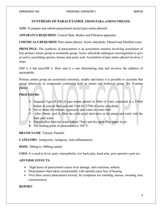 Medicinal chemistry i_lab_manual