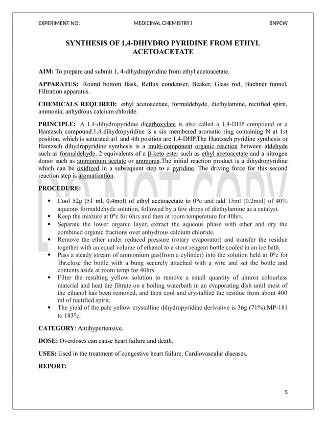 Medicinal chemistry i_lab_manual