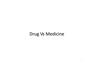 5
Drug Vs Medicine
 