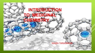 INTRODUCTION
TO MEDICINAL
CHEMISTRY
NAZIA TARANNUM
 