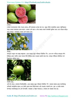Medicinal plants & fruits of bangladesh and their uses.
