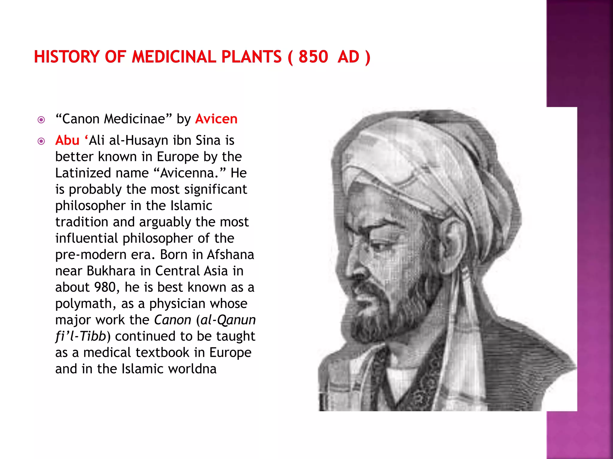 Medicinal plants history A Lecture By Mr Allah Dad Khan Former DG ...