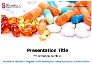 Medicinal Pregnancy Pills Powerpoint Template