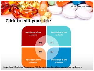 Medicinal Pregnancy Pills Powerpoint Template