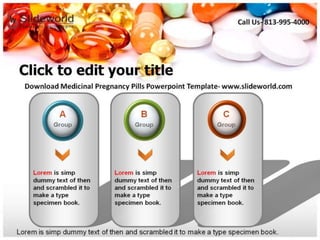 Medicinal Pregnancy Pills Powerpoint Template