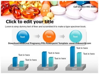 Medicinal Pregnancy Pills Powerpoint Template