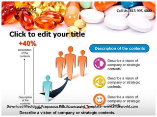 Medicinal Pregnancy Pills Powerpoint Template