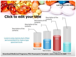 Medicinal Pregnancy Pills Powerpoint Template