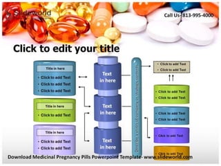 Medicinal Pregnancy Pills Powerpoint Template