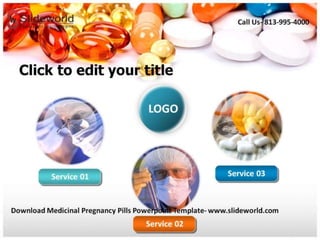 Medicinal Pregnancy Pills Powerpoint Template
