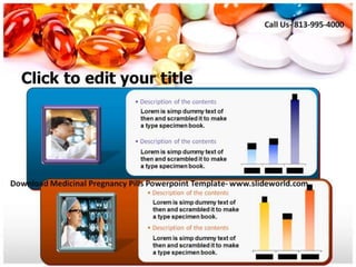 Medicinal Pregnancy Pills Powerpoint Template