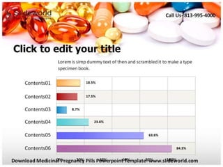Medicinal Pregnancy Pills Powerpoint Template