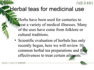 Medicinal tea | PPT