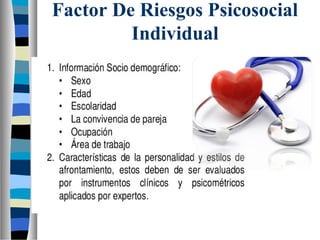 Factor De Riesgos Psicosocial
Individual
 