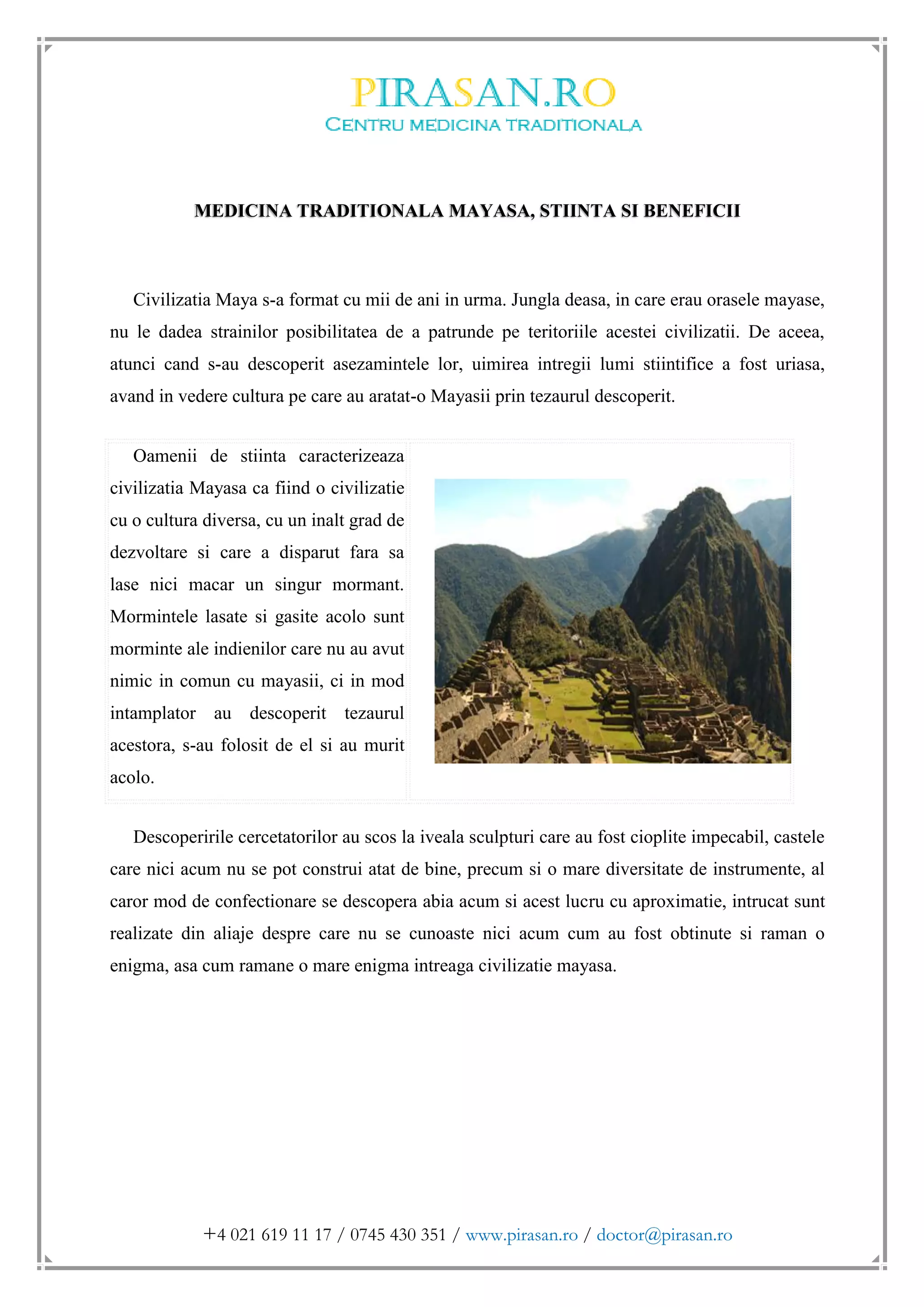 Medicina traditionala mayasa | PDF