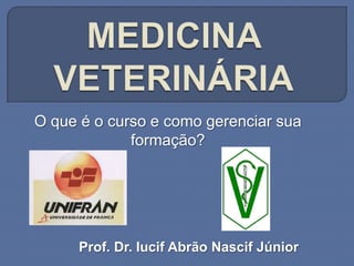 O que é o curso e como gerenciar sua
             formação?




      Prof. Dr. Iucif Abrão Nascif Júnior
 