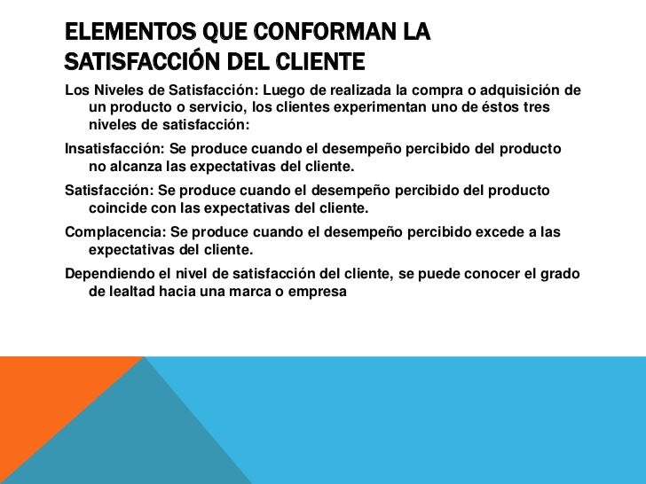 Medición de la satisfacción del cliente