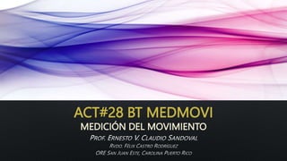 ACT#28 BT MEDMOVI
MEDICIÓN DEL MOVIMIENTO
 