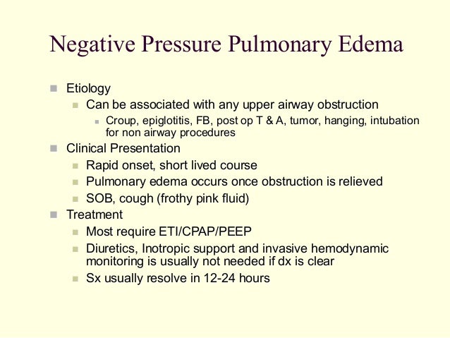 Pulmonary edema pathophysiology