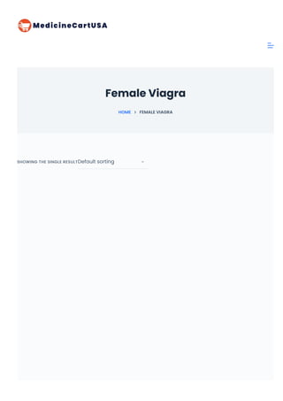 SHOWING THE SINGLE RESULTDefault sorting
Female Viagra
HOME FEMALE VIAGRA
 